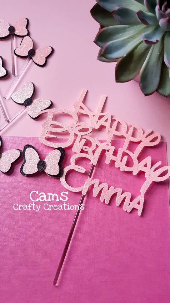 Disney inspired cake topper, Disney theme birthday party, cake topper, minnie mouse, mickey mouse cake topper