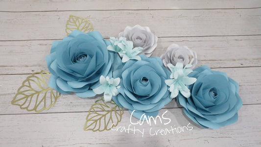Blue Nursery wall decor, birthday decor, wedding decor, 1st birthday decor, girly wall decor, girl room decor, baby room decorations