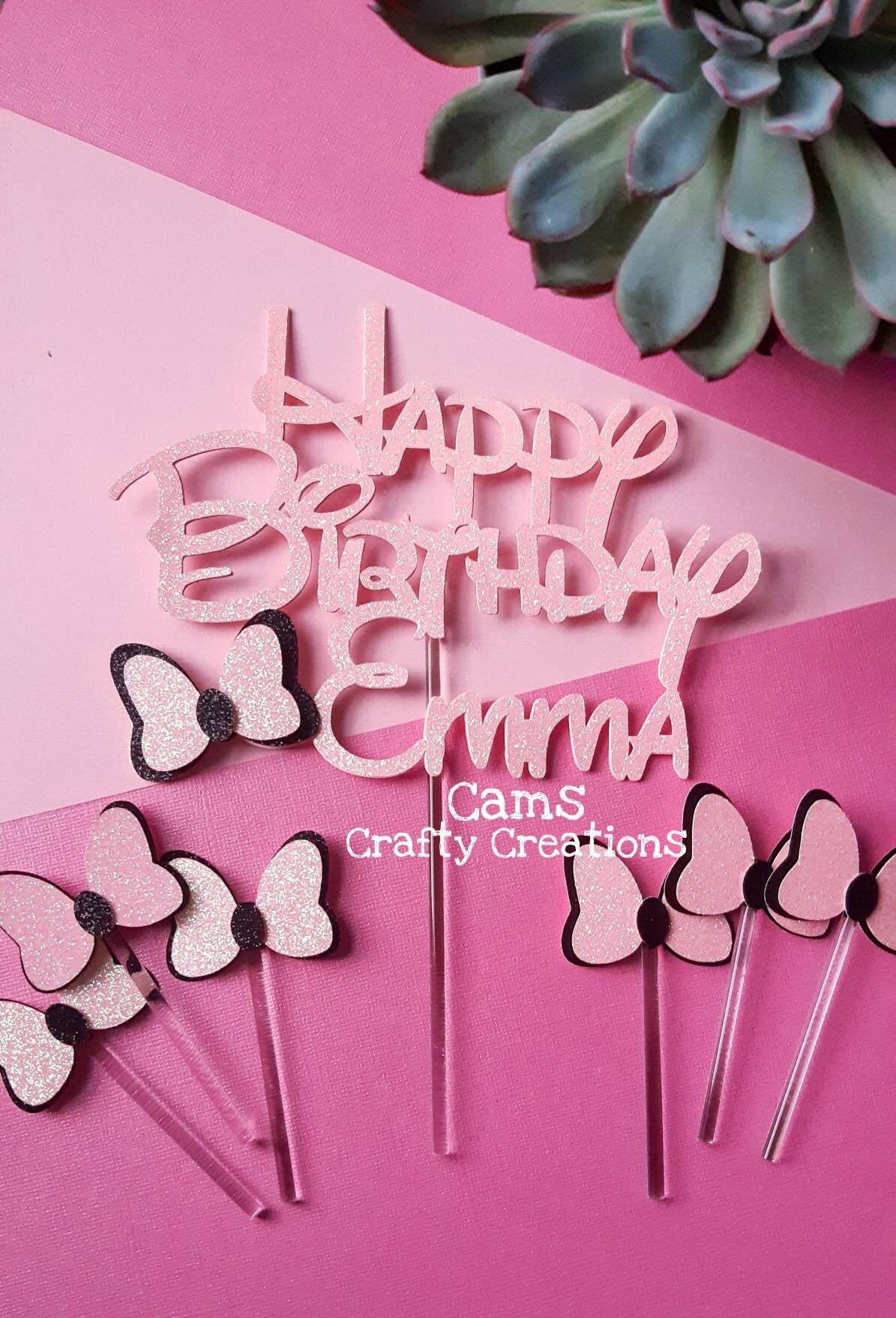 Disney inspired cake topper, Disney theme birthday party, cake topper, minnie mouse, mickey mouse cake topper