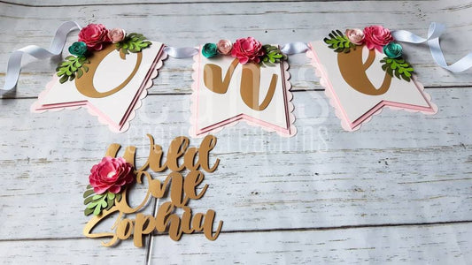 Wild One High Chair Banner, Cake Topper, Wild One Cupcake Toppers, Monthly photo cards, wild one theme milestone cards