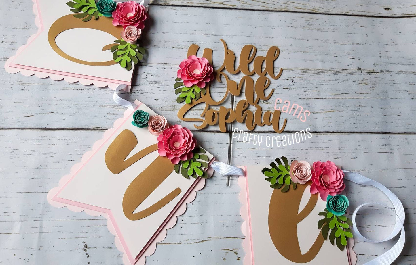 Wild One High Chair Banner, Cake Topper, Wild One Cupcake Toppers, Monthly photo cards, wild one theme milestone cards