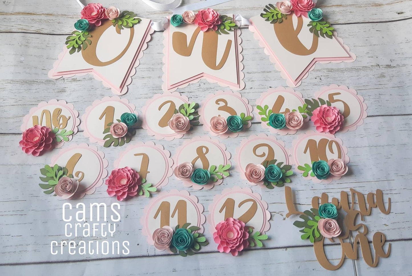 Wild One High Chair Banner, Cake Topper, Wild One Cupcake Toppers, Monthly photo cards, wild one theme milestone cards