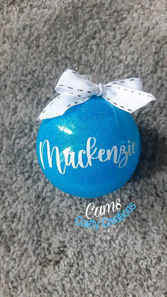 Christmas Tree Hand decorated Ornaments (shatterproof)