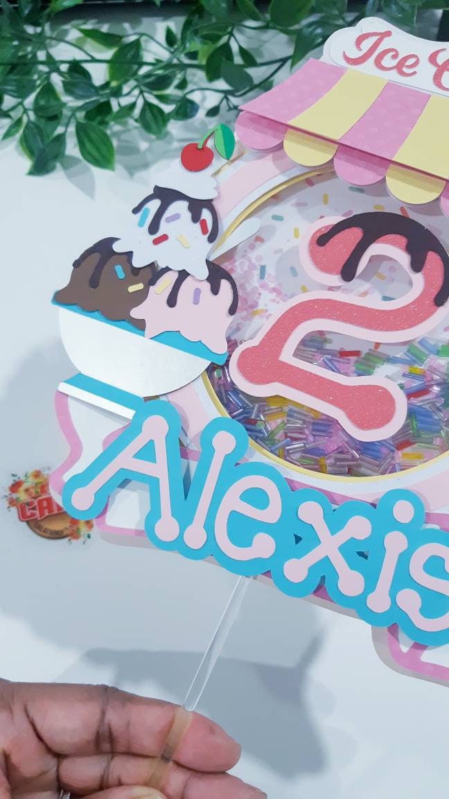 Ice Cream Birthday, Candy Land Birthday, Two Sweet Cake Topper, Two Sweet Theme Party