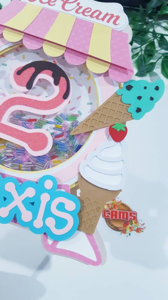 Ice Cream Birthday, Candy Land Birthday, Two Sweet Cake Topper, Two Sweet Theme Party