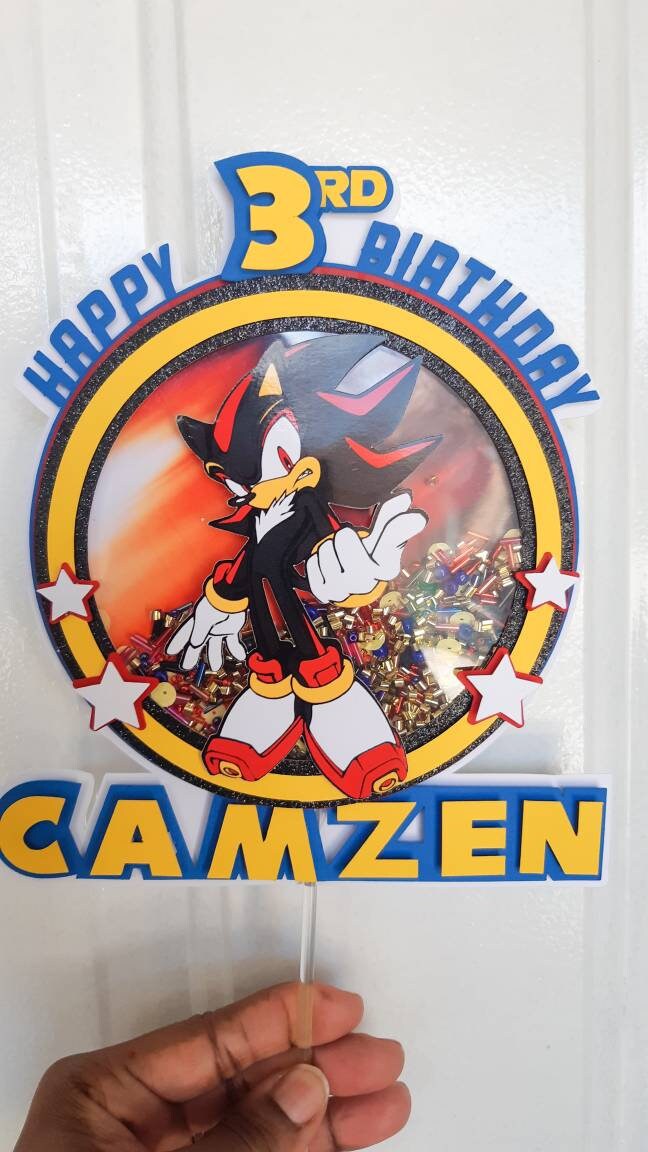 Shadow the Hedgehog, Sonic, Tails, Knuckes Cake Topper