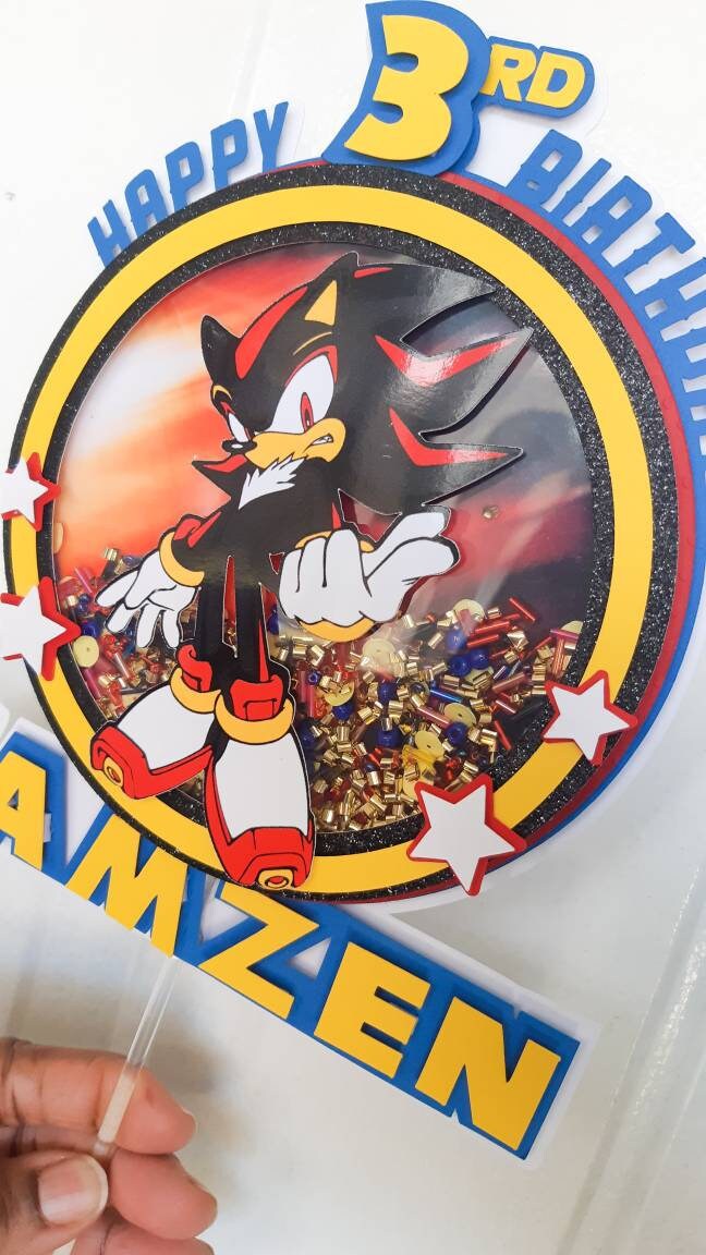 Shadow the Hedgehog, Sonic, Tails, Knuckes Cake Topper
