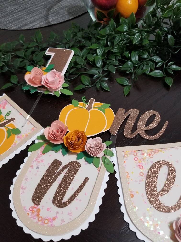 Little Pumpkin Cake Topper, My Little Pumpkin Decor, Fall Pumpkin Banner, Little Pumpkin 1st Birthday
