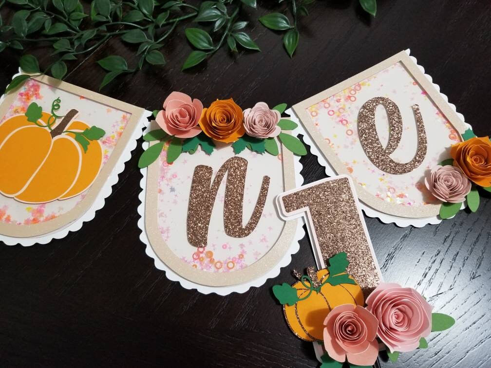 Little Pumpkin Cake Topper, My Little Pumpkin Decor, Fall Pumpkin Banner, Little Pumpkin 1st Birthday