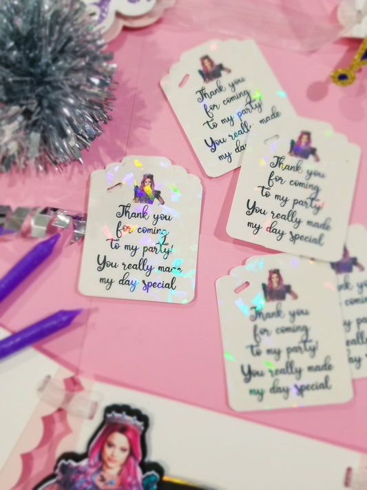 Thank you card, gift thank you tags to match any order