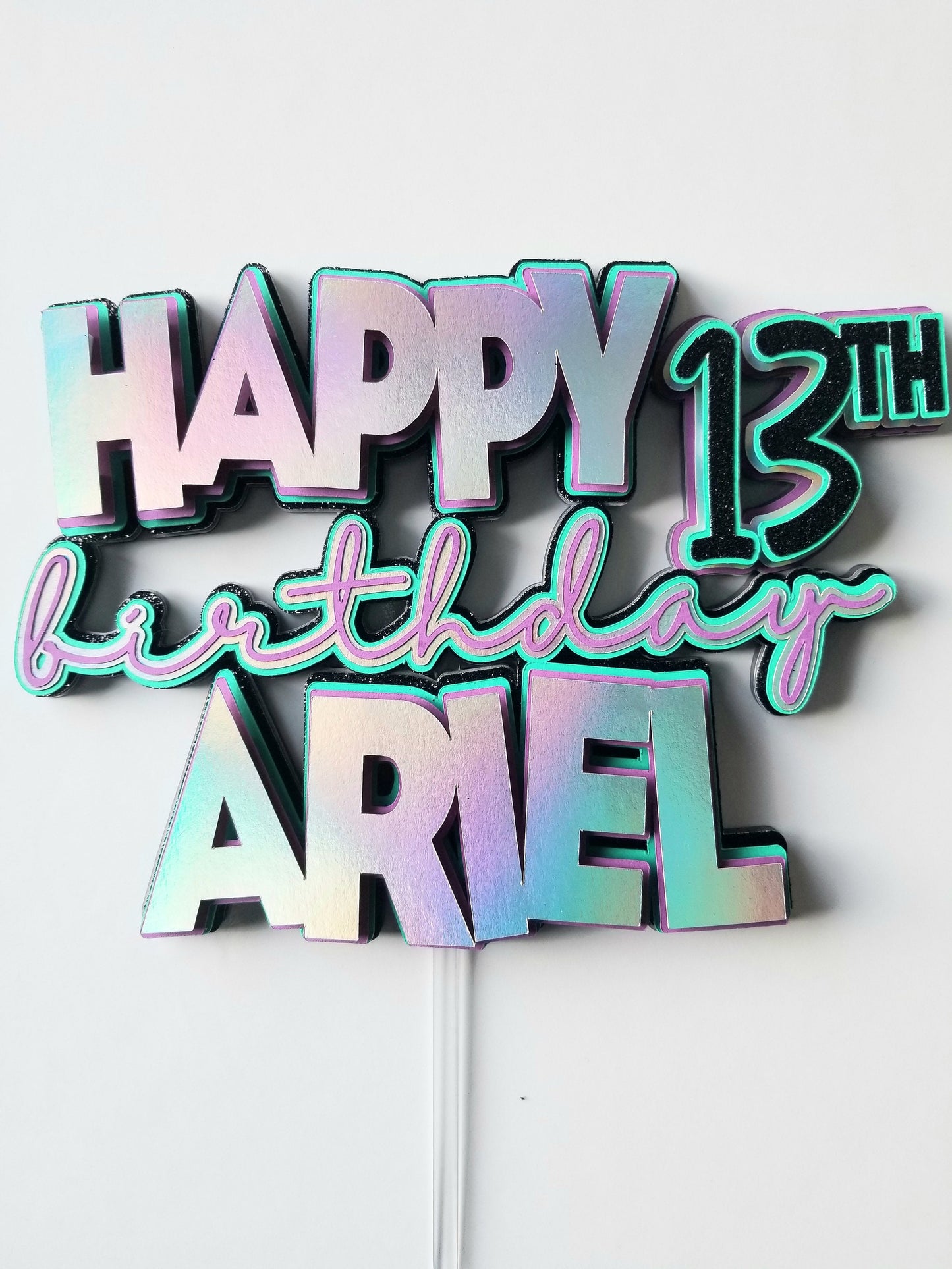 Simple 3D Cake Topper