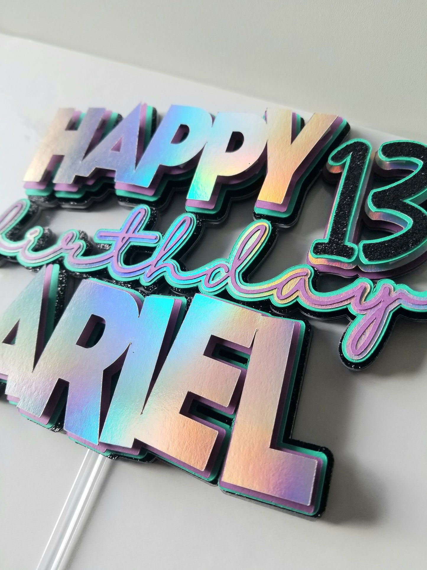 Simple 3D Cake Topper