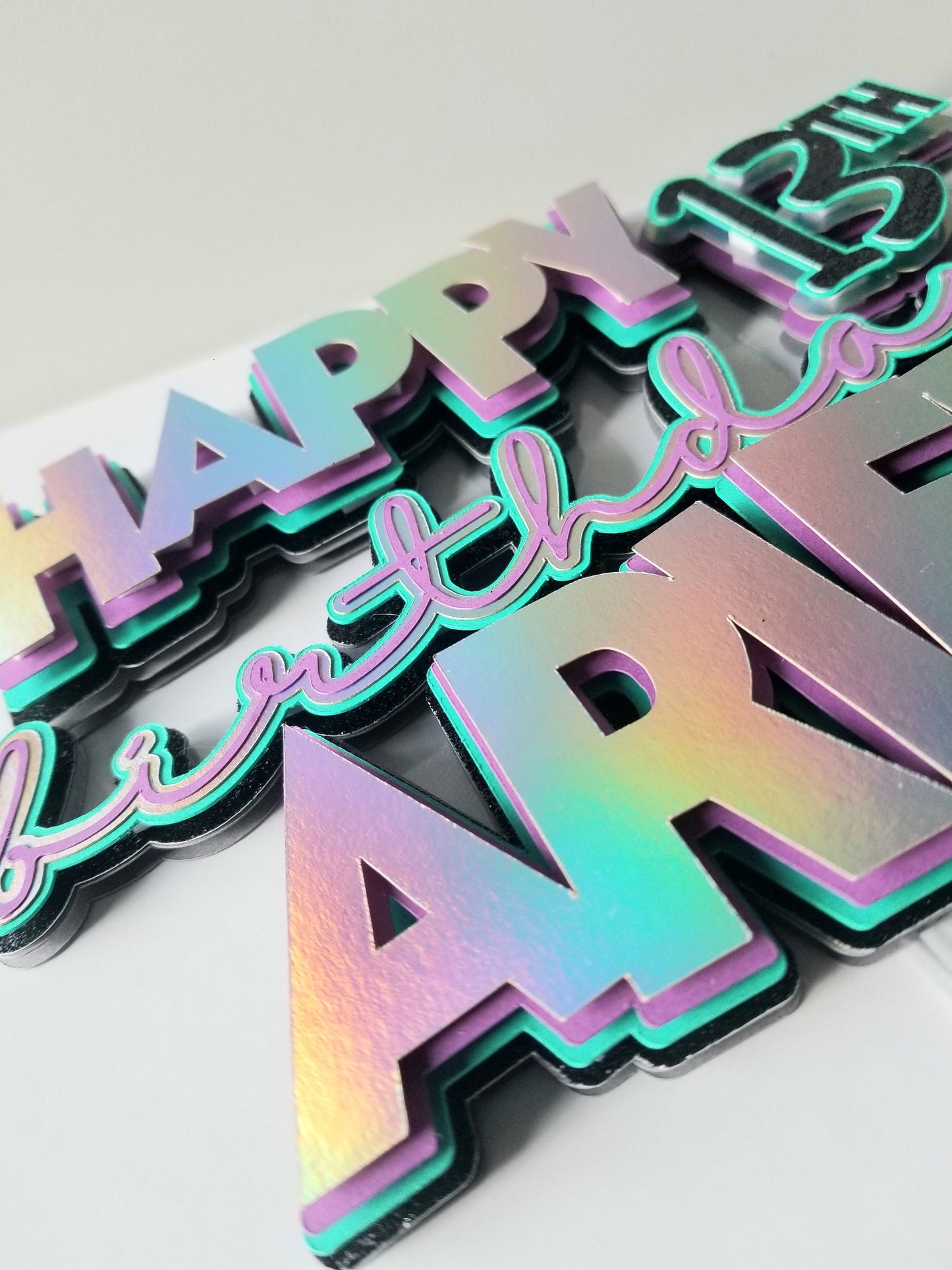 Simple 3D Cake Topper