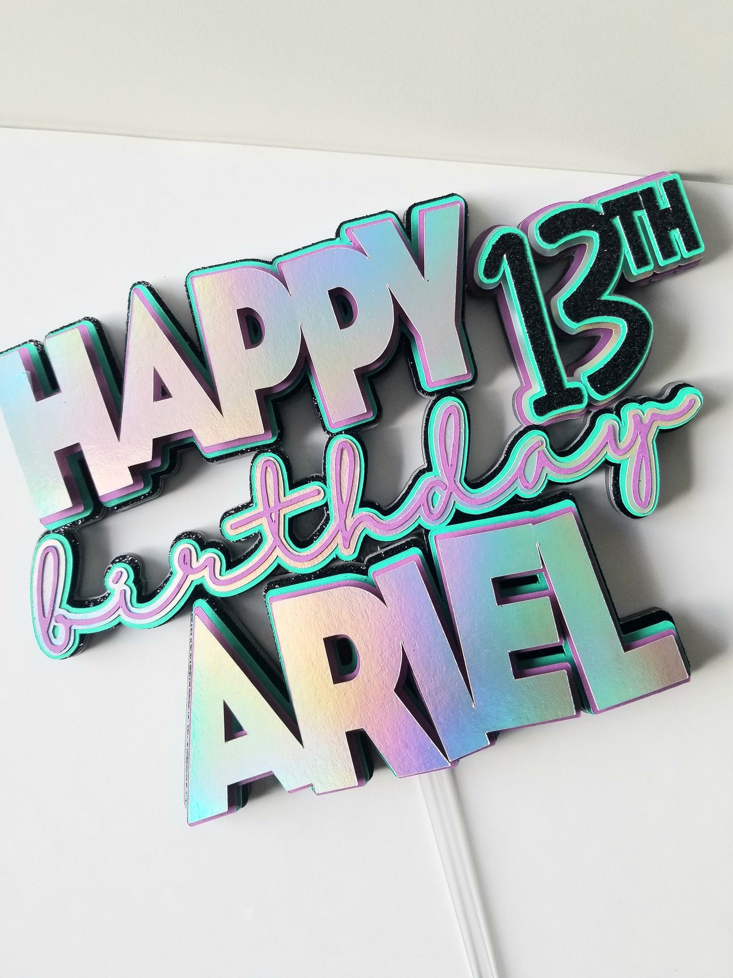 Simple 3D Cake Topper