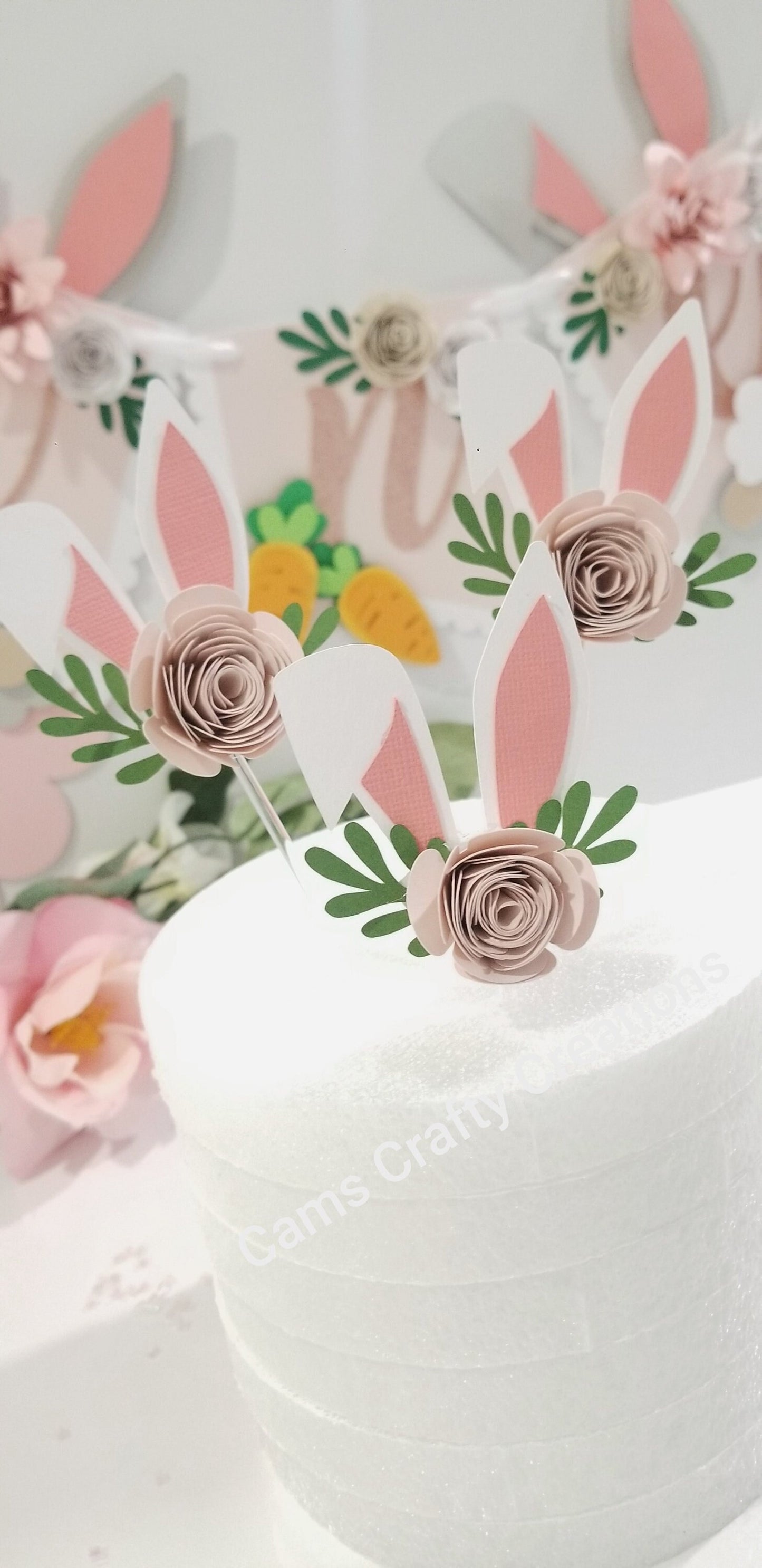 One Bunny Cupcake topper