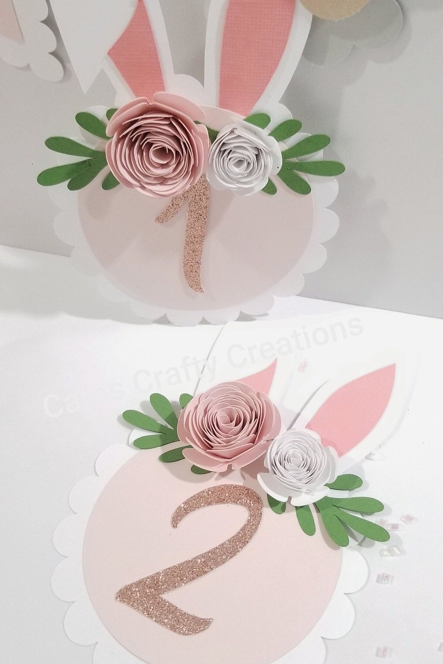 Bunny Milestone Cards | 1st birthday milestone cards | Some Bunny theme milestone cards