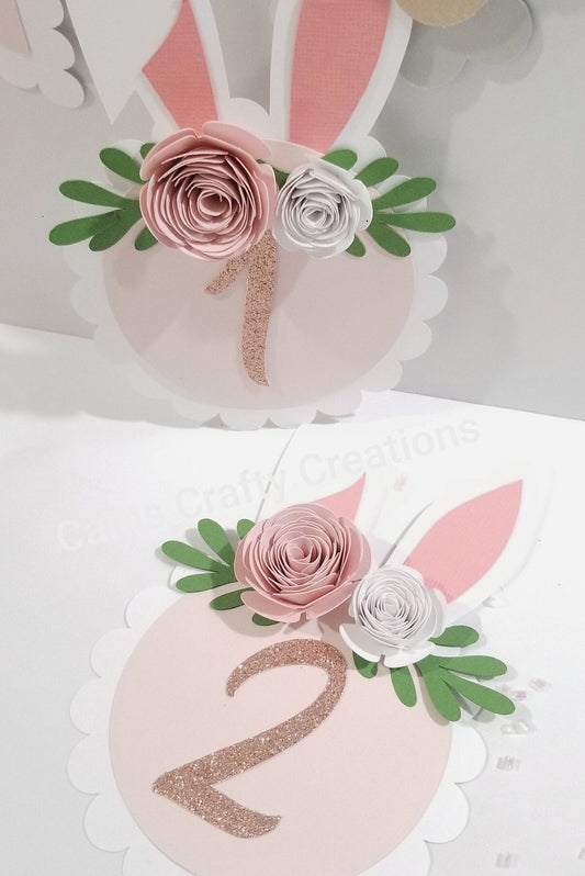Bunny Milestone Cards | 1st birthday milestone cards | Some Bunny theme milestone cards
